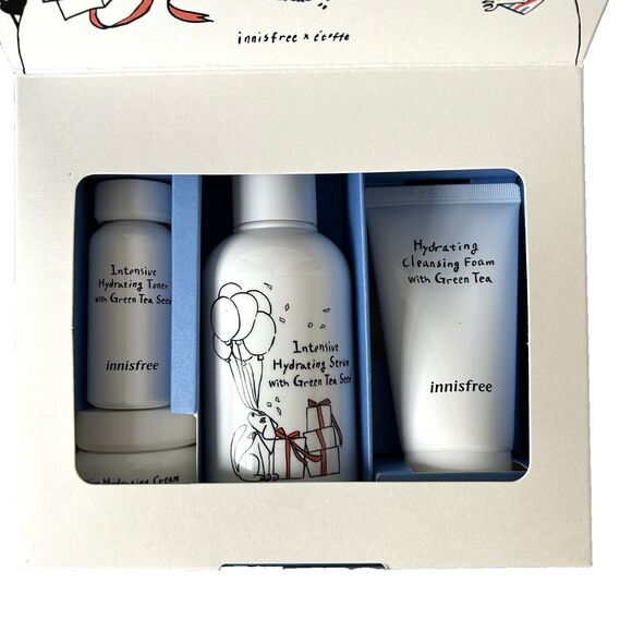 innisfree x etoffe Intensive Hydration Serum w/Green Tea Seed SET  New in Box - Picture 3 of 6